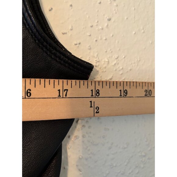 Zipcode By Marciano Black Soft Leather Sleeveless Moto Vest  Zip up S Rare - Picture 8 of 9